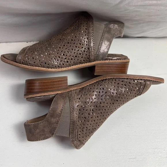 Söfft Nalda Metallic Suede Sandals Women’s 6M – Distressed Leather Comfort Chic - Picture 14 of 14